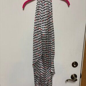 Catherines Love Heart Print Women's Scarf Shawl Wrap Lightweight One Size